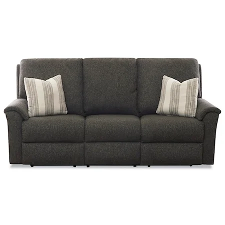 Power Reclining Sofa with Pillows and USB Ports